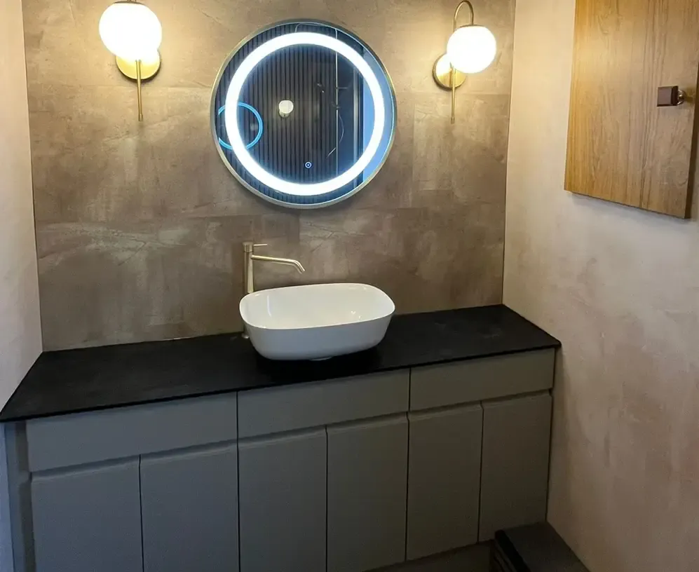 A modern bathroom installed by DH1 Bathrooms in Durham