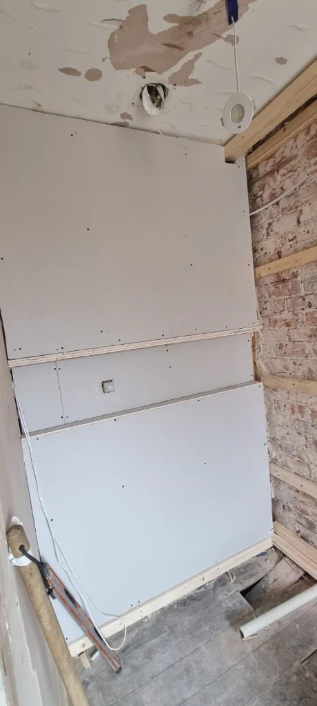 Bathroom renovation in progress in Blyth — work in progress photo 4