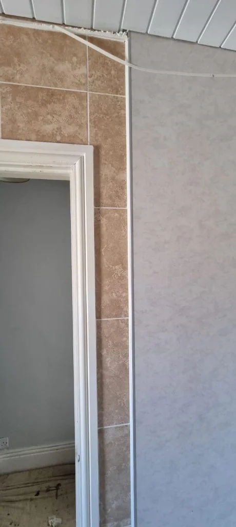 Bathroom renovation in progress in Blyth — work in progress photo 5