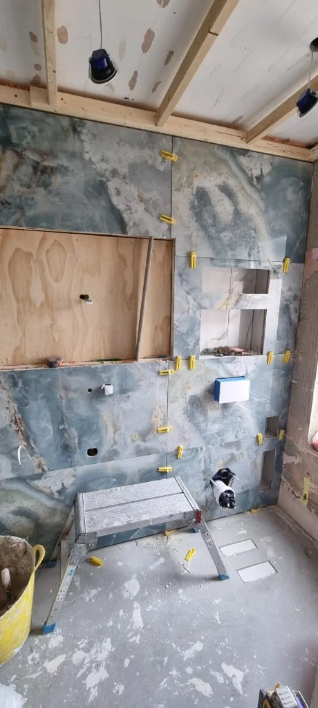 Bathroom renovation in progress in Blyth — work in progress photo 6