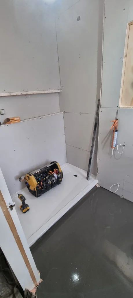 Bathroom renovation in progress in Blyth — work in progress photo 8