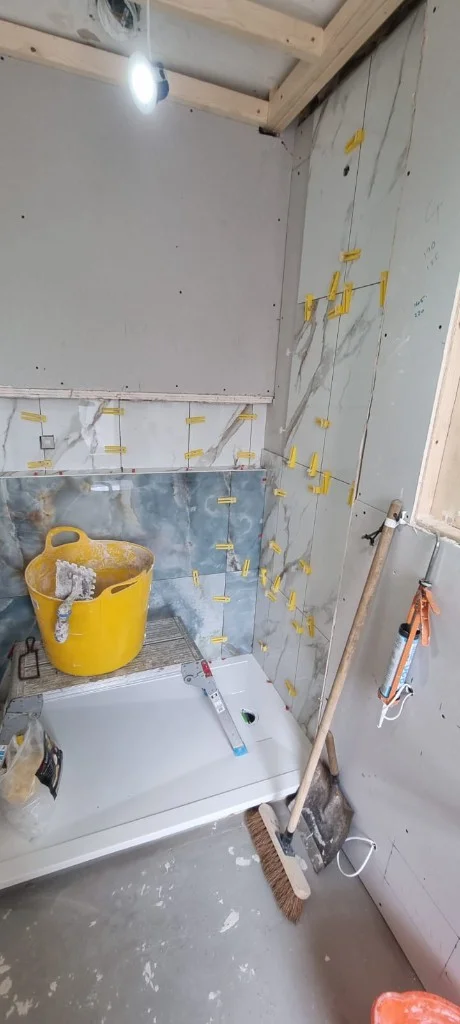 Bathroom renovation in progress in Blyth — work in progress photo 9