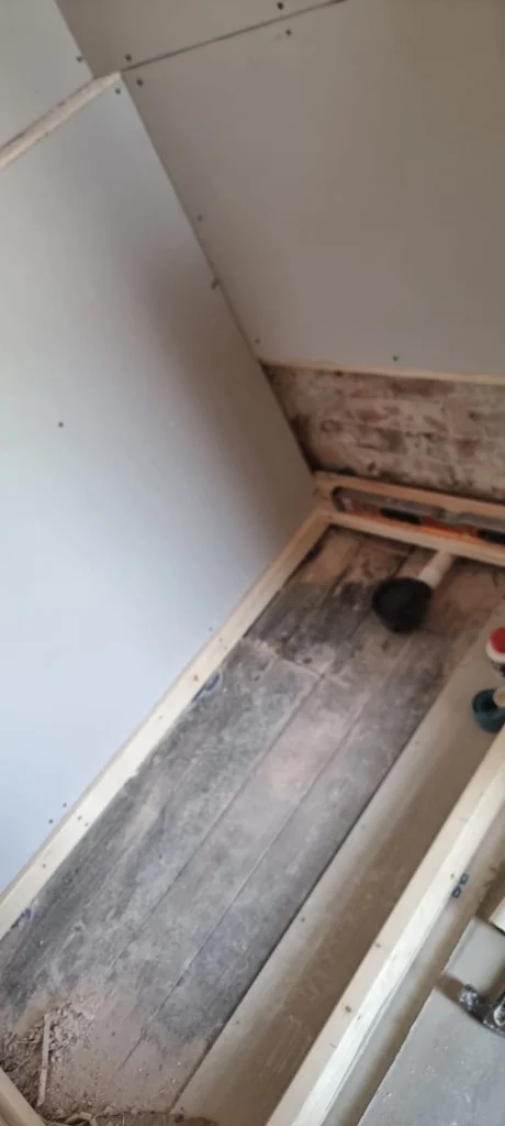Bathroom renovation in progress in Blyth — work in progress photo 10