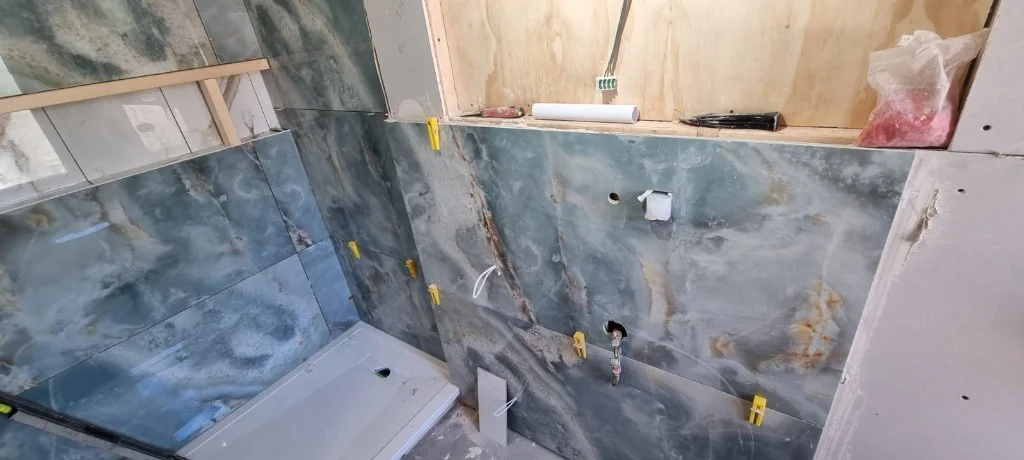 Bathroom renovation in progress in Blyth — work in progress photo 11