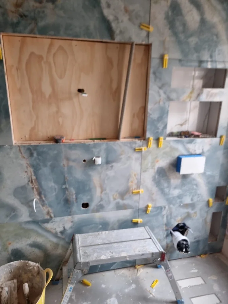 Bathroom renovation in progress in Blyth — work in progress photo 13